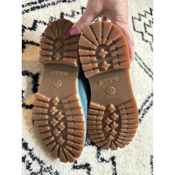 Timberland Blue Green Hiking Boots Boys Size 6.5 - Picture 4 of 7